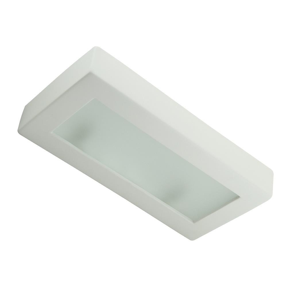 Raw Ceramic Box Rectangular Glass Wall Light