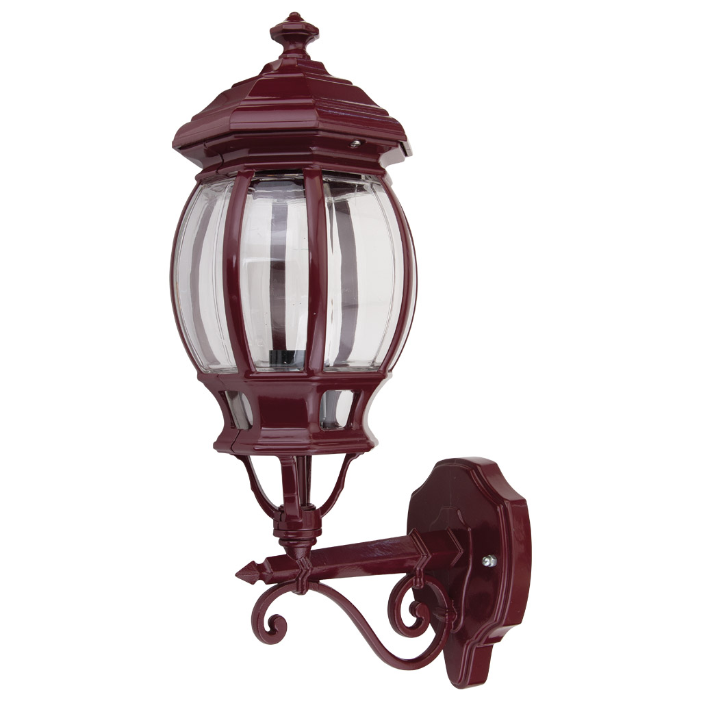 Vienna Plump Burgundy Upward Wall Light