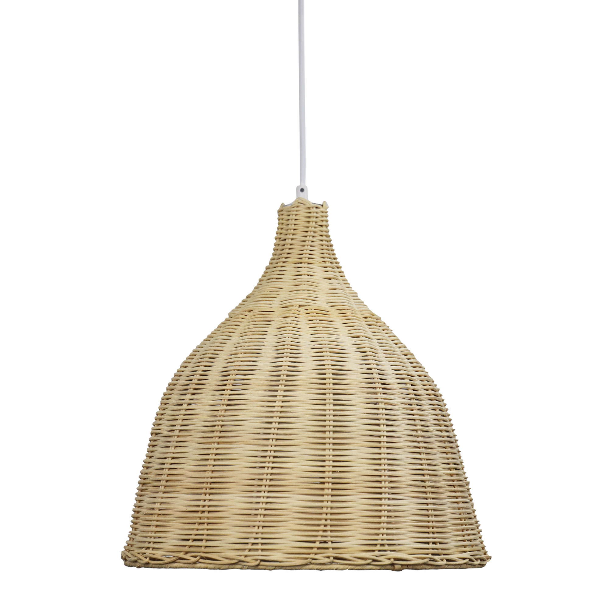 Natural Cane Bell Scandinavian Pendant Light