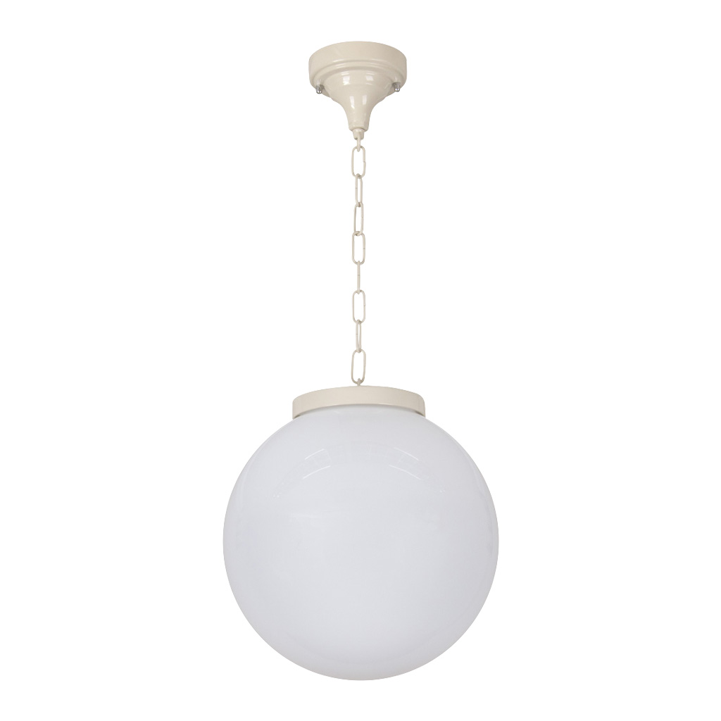Siena Opal Spherical Glass Beige Pendant