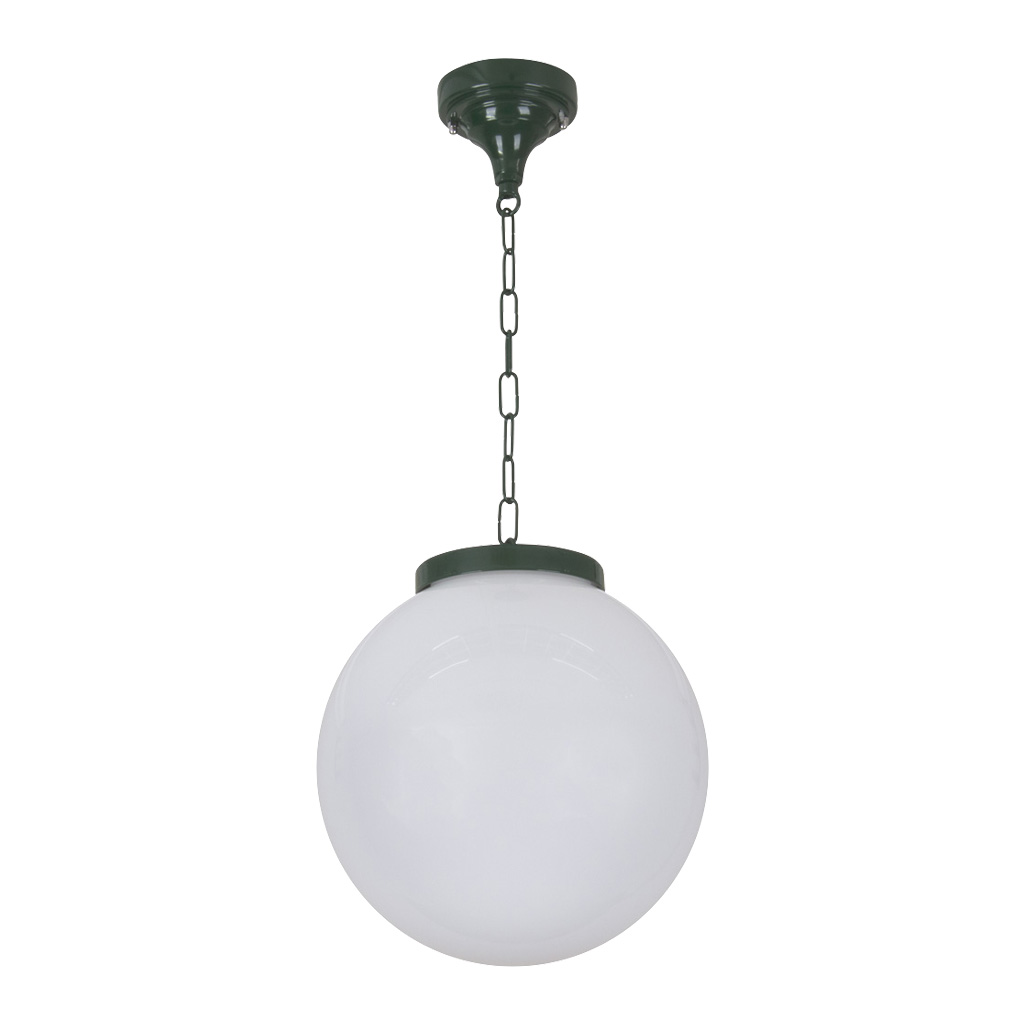 Siena Opal Spherical Glass Green Pendant