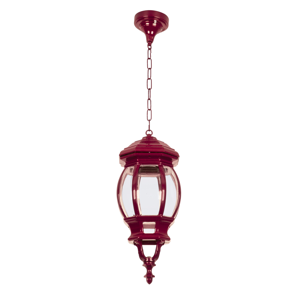 Vienna Burgundy Rounded Lantern Pendant
