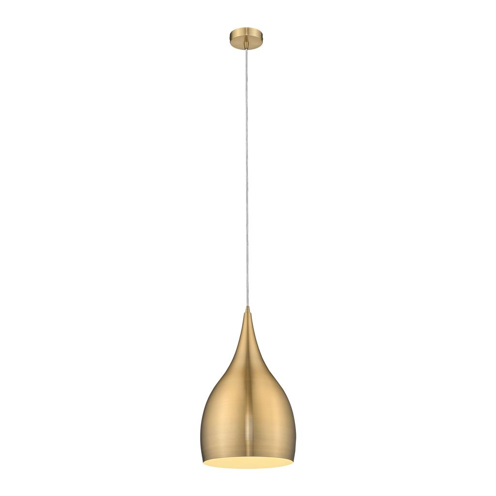 Jade Brushed Brass Metallic Pendant Light