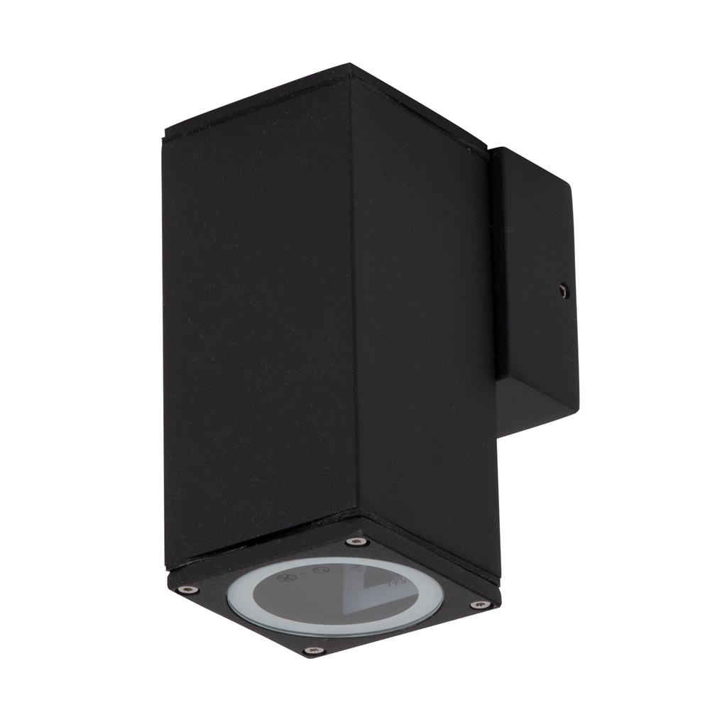 Alpha Black Exterior Down Wall Light