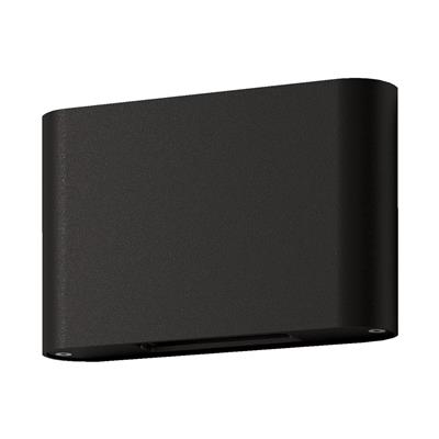 Sierra Black Rounded Box Two Way Wall Light