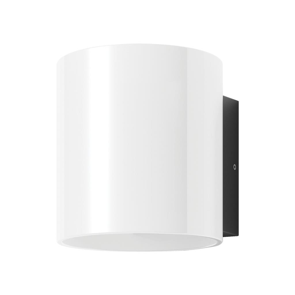 Whisper Cylinder Black Minimalist Wall Light