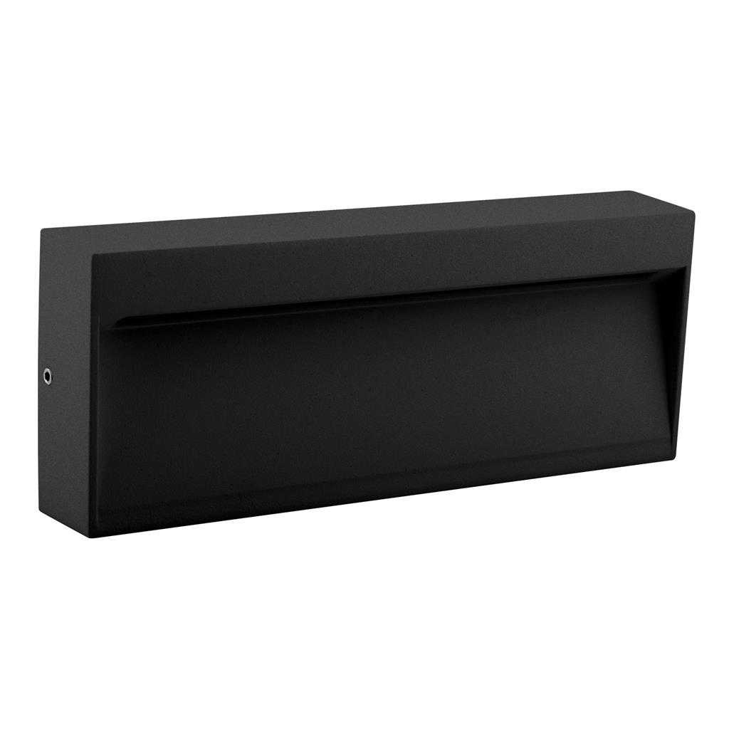 Zeke 8W Black Rectangular Wall Light