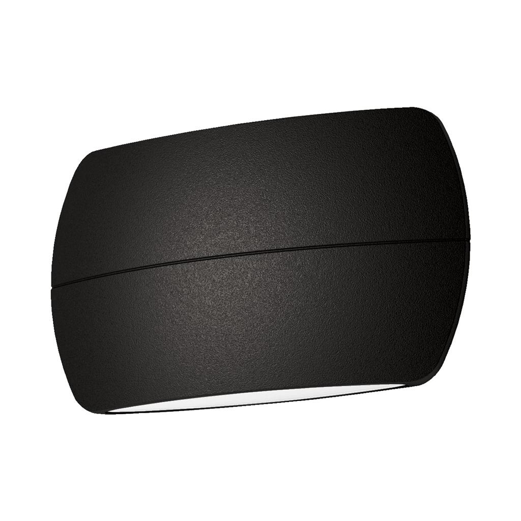 Bell Textured Black Two Way Wall Light
