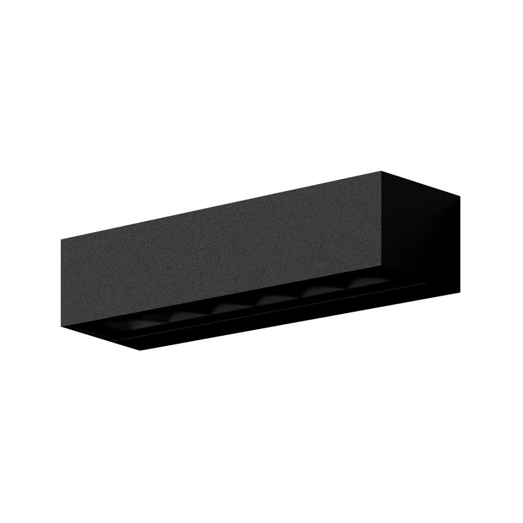 Dash Black Rectangular LED Wall Light
