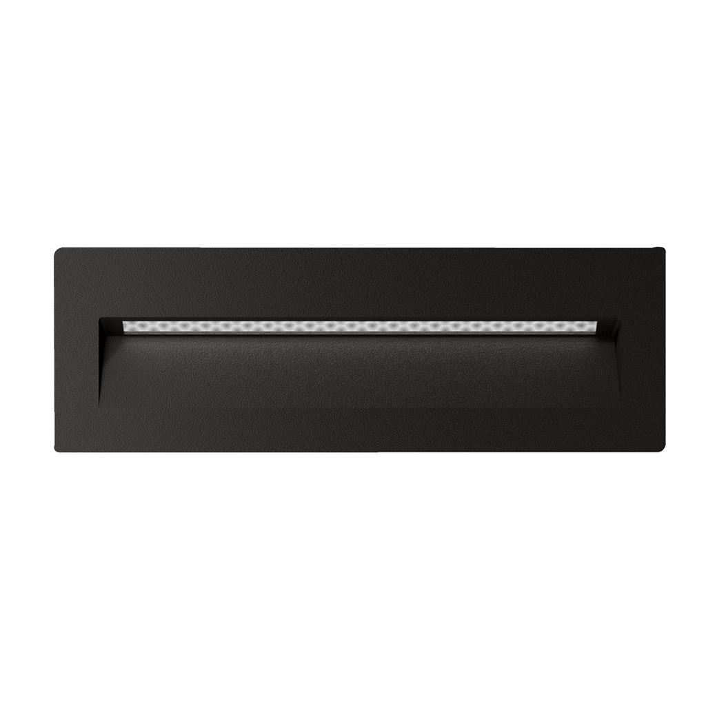 Zac Rectangular Black Recessed Light