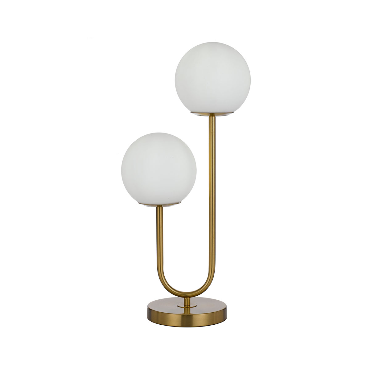 Erin Gold Two-level Glass Spheres Modern Table Lamp