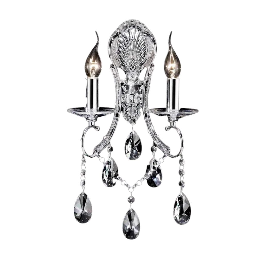 Wonka Asfour Crystal Twin Candle Wall Light