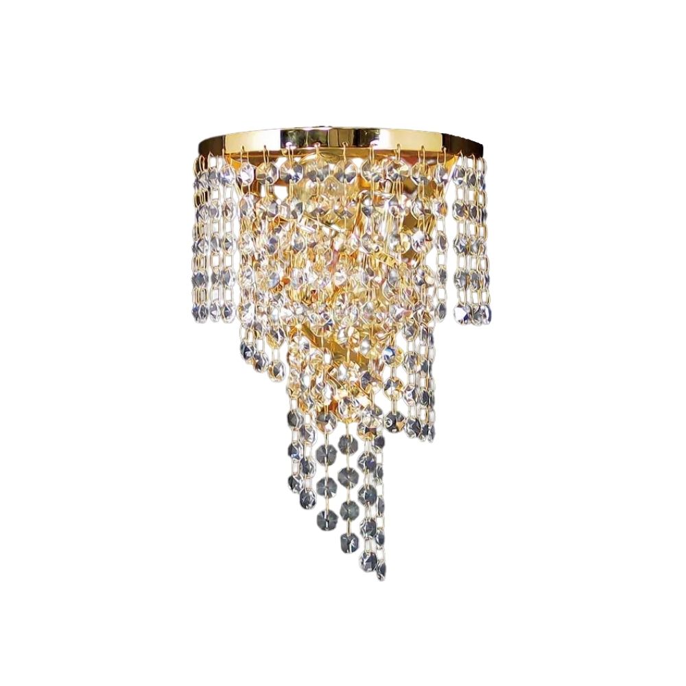 Aurora Gold Asfour Crystal Twin Wall Light