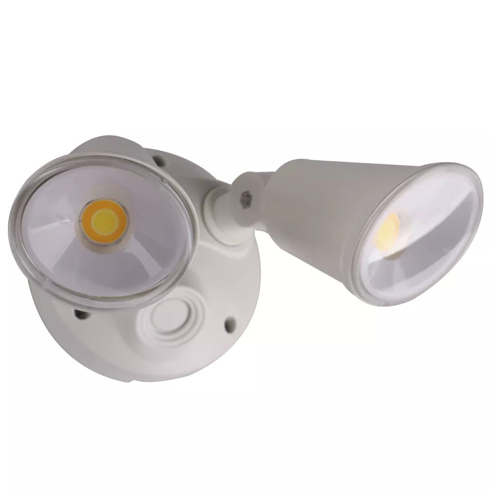 Defender White Tricolour LED Duo Security Light