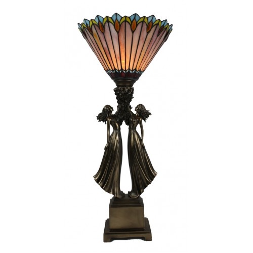 Atlas Girls Art Deco Lamp