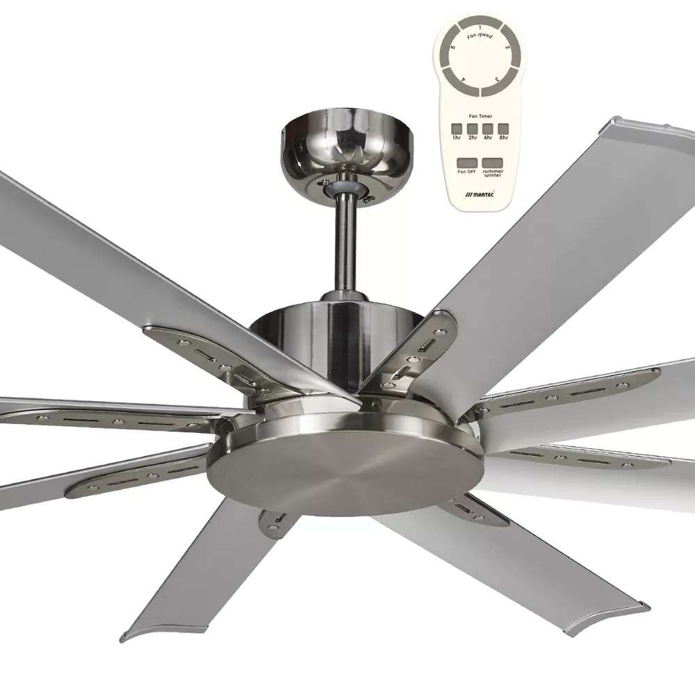 Albatross Mini Brushed Nickel 65" DC Ceiling Fan With Remote