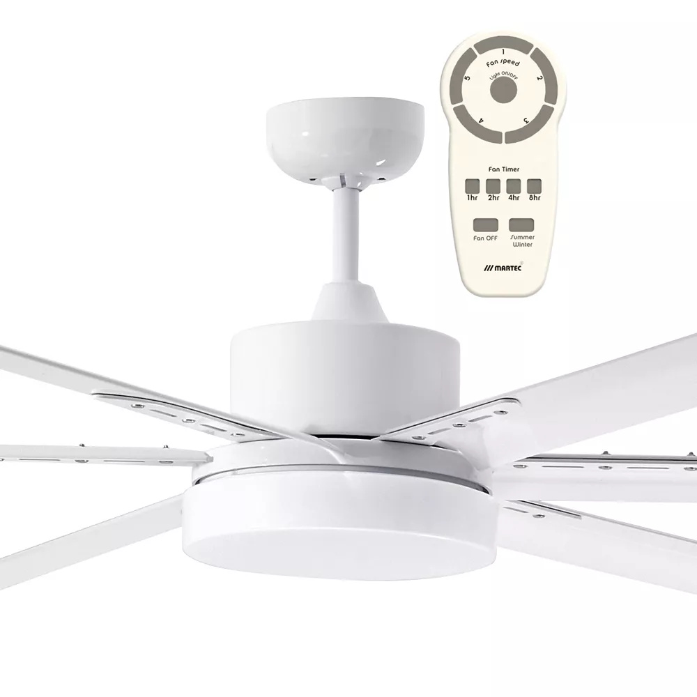 Albatross White DC Ceiling Fan With 24W LED Light and Remote