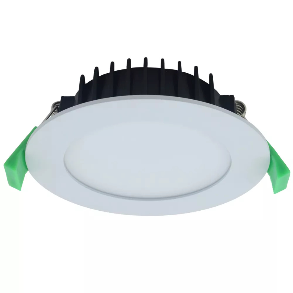Blitz II Matt White 10W Tricolour LED Recessed Downlight