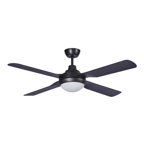 Discovery Matt Black AC Ceiling Fan with Light