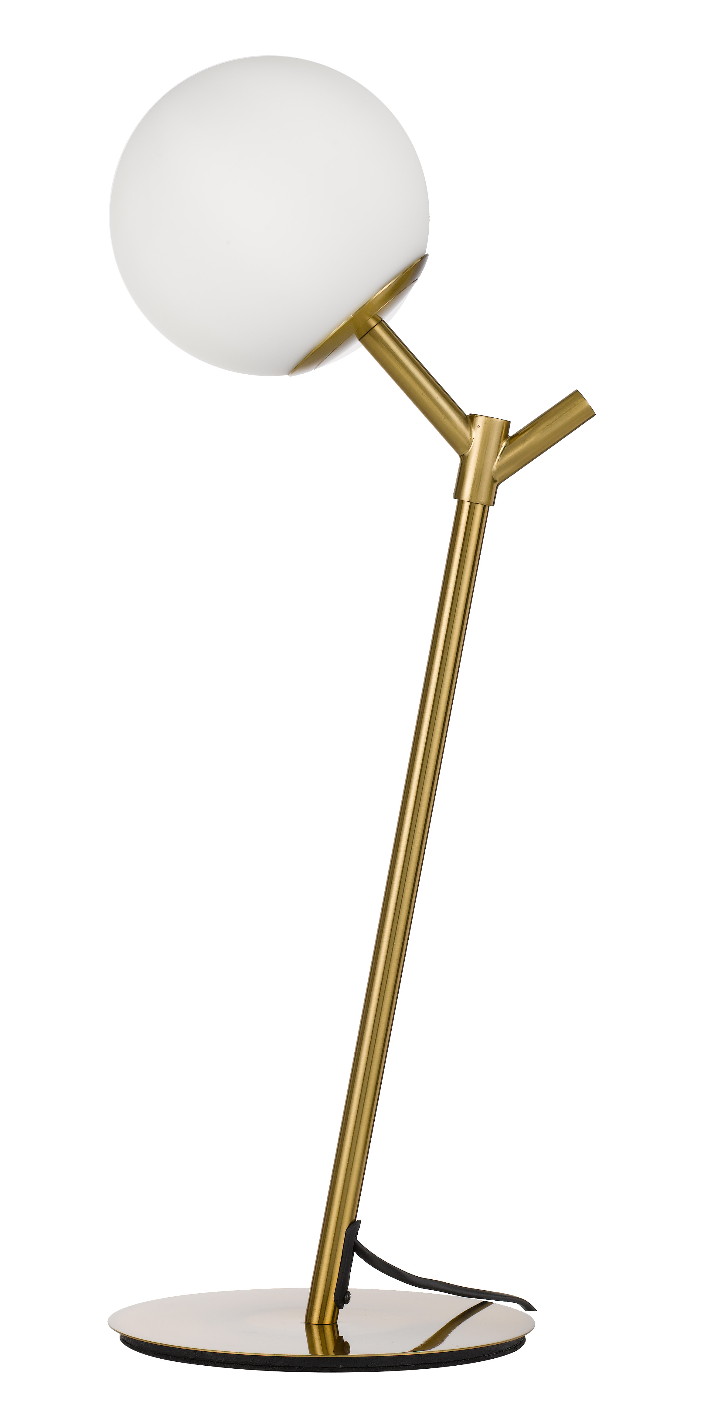 Ohio Antique Gold Opal Glass Modern Table Lamp