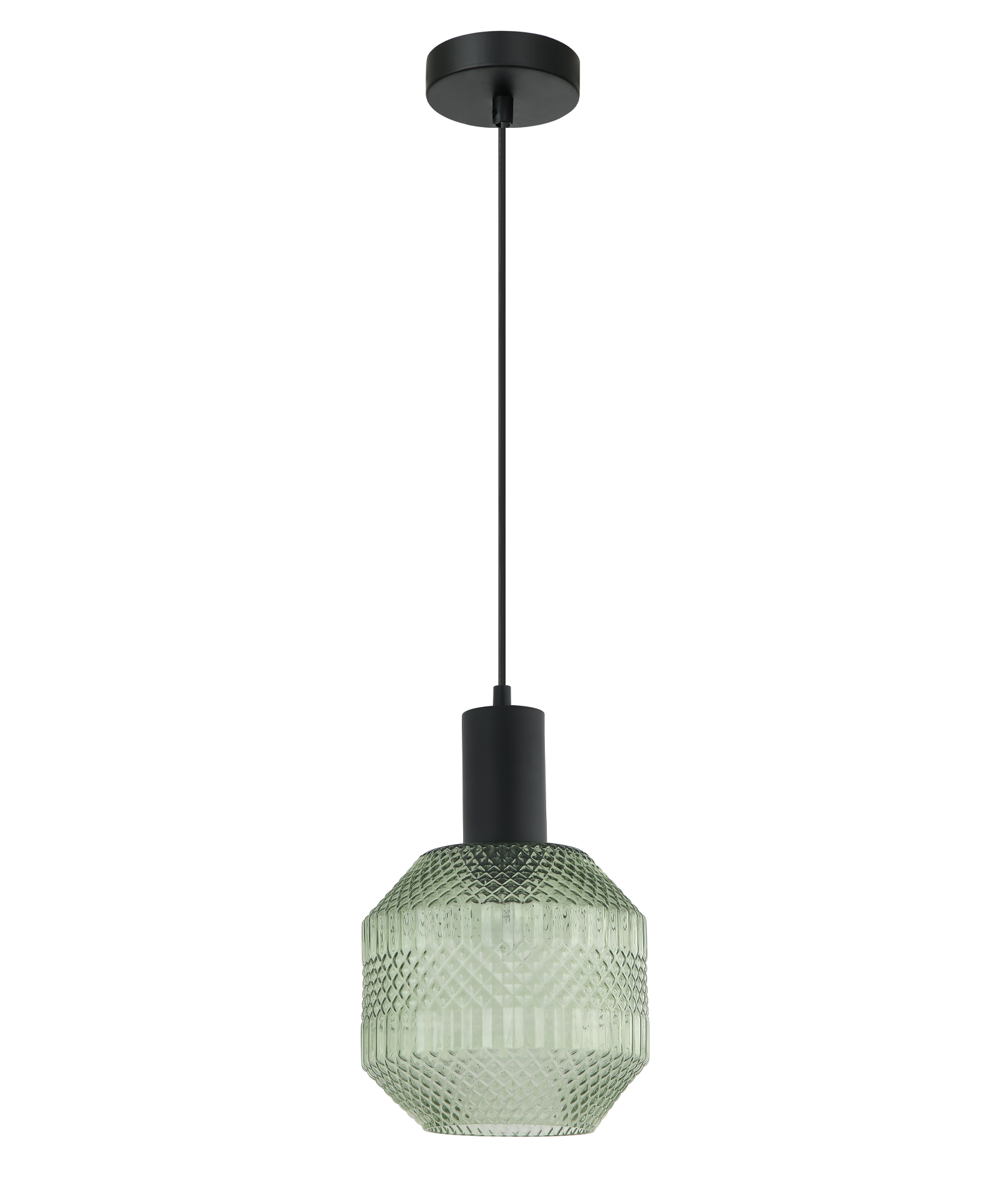 Cara Green Textured Glass Pendant Light