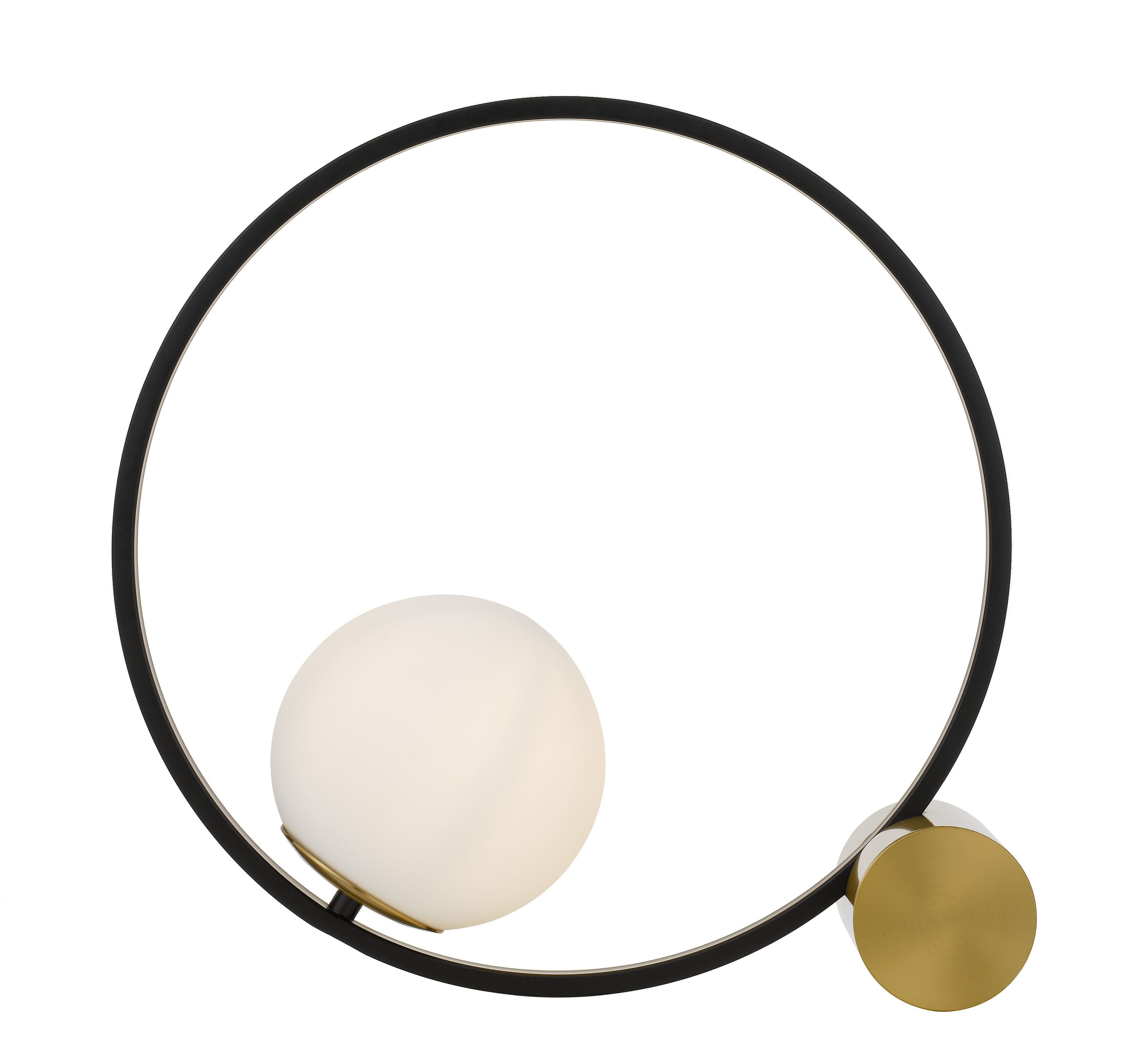 Martial Black and Gold Modern Table Lamp