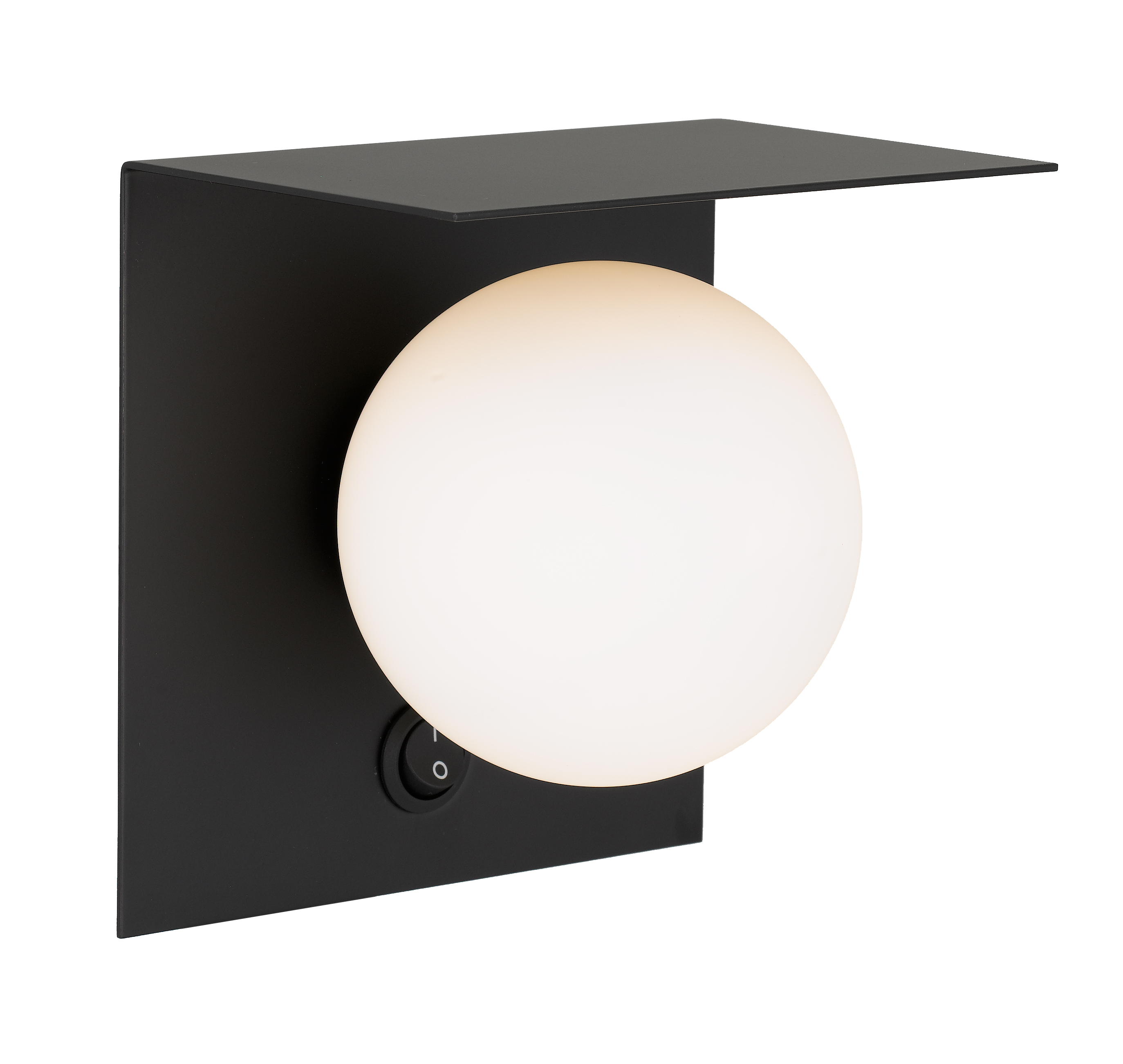 Oreo Black Wall Light with Switch