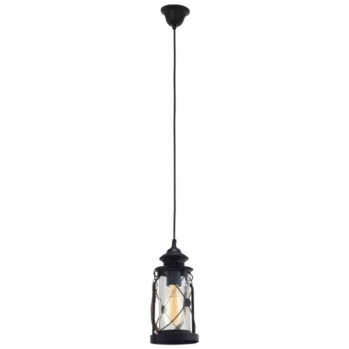 Bradford Black Lantern Pendant Light