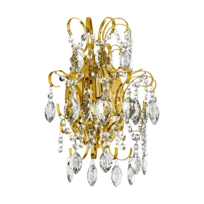 Fenoullet Brass Crystal Wall Light