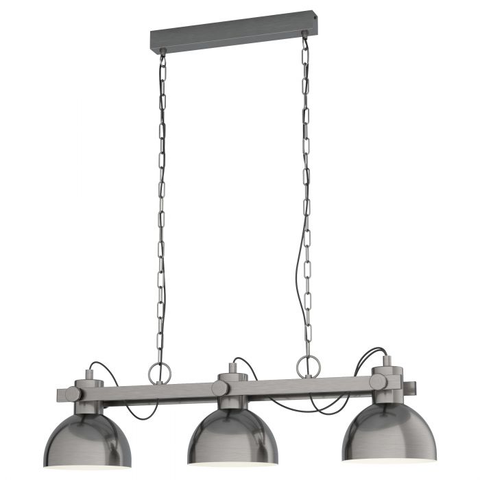 Lubenham 1 Antique Nickel Bar Pendant Light