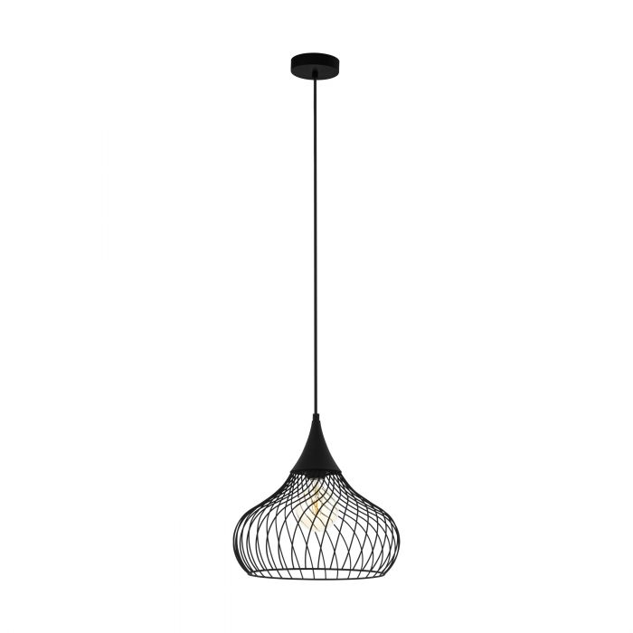 Staverton Black Woven Pendant Light