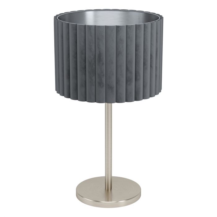 Tamaresco Satin Nickel and Grey Table Lamp