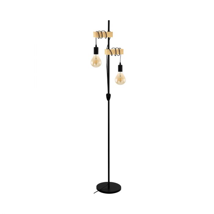 Townshend Natural Wooden Floor Lamp