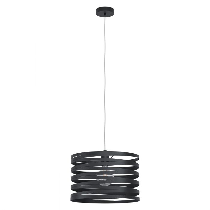 Cremella Black Cylindrical Modern Pendant Light