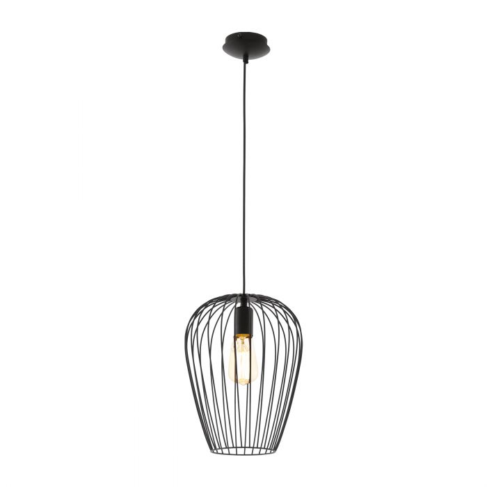Newtown Black Wire Cage Pendant Light
