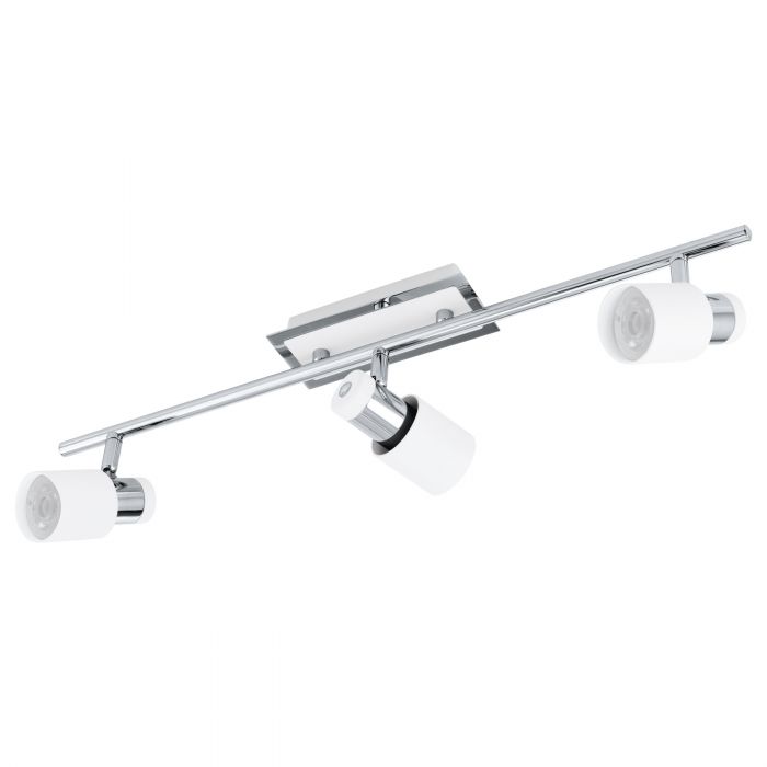 Davida Chrome and White Trio LED Spot Light