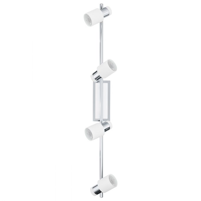 Davida Chrome and White Tetra LED Spot Light