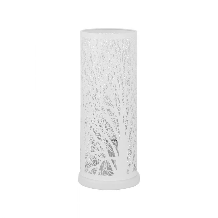 Hambleton White Trees Decorative Cylindrical Table Lamp