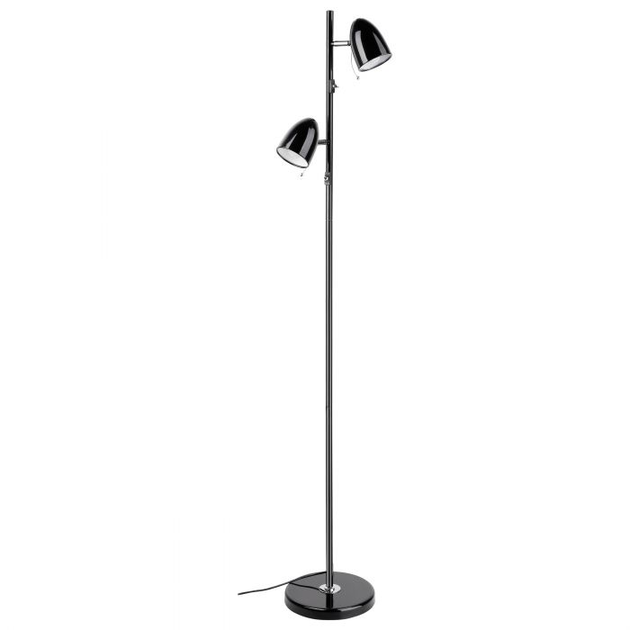 Lara Black Duo Modern Floor Lamp