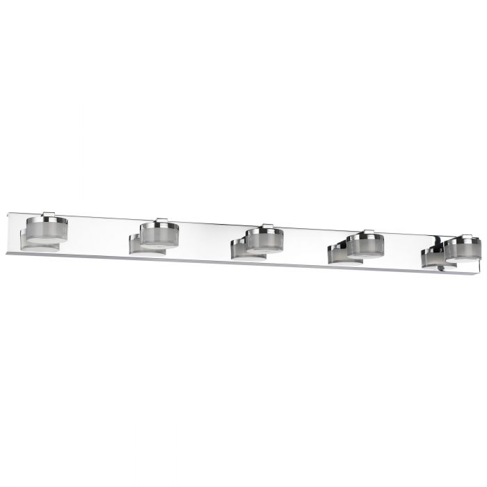 Romendo Chrome Tricolour LED Linear Wall Light