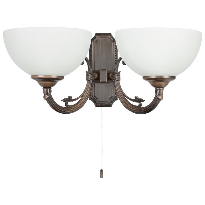 Savoy Oil Rubbed Bronze Vintage Twin Wall Light