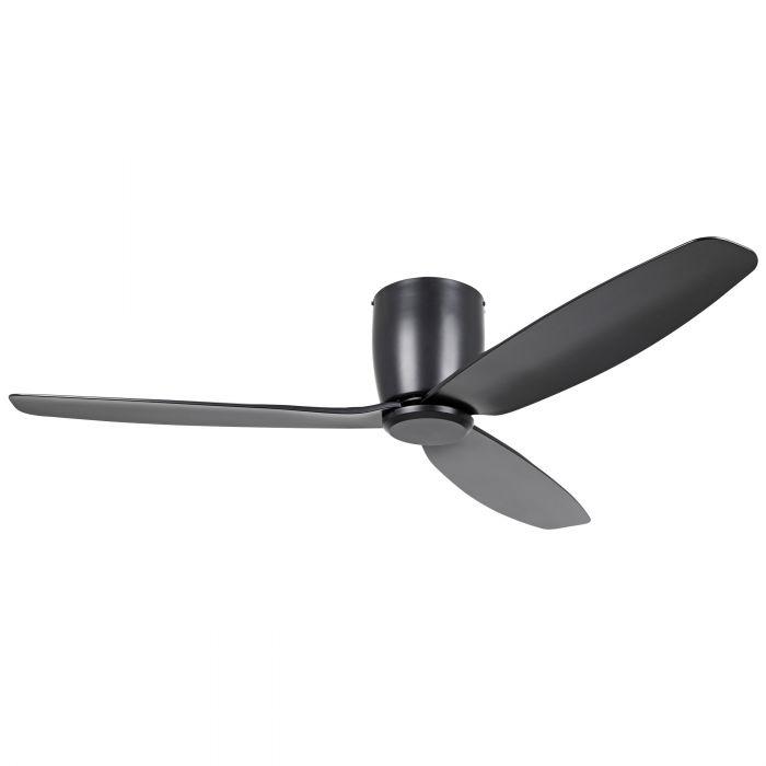 Seacliff Black Low-Profile DC Ceiling Fan