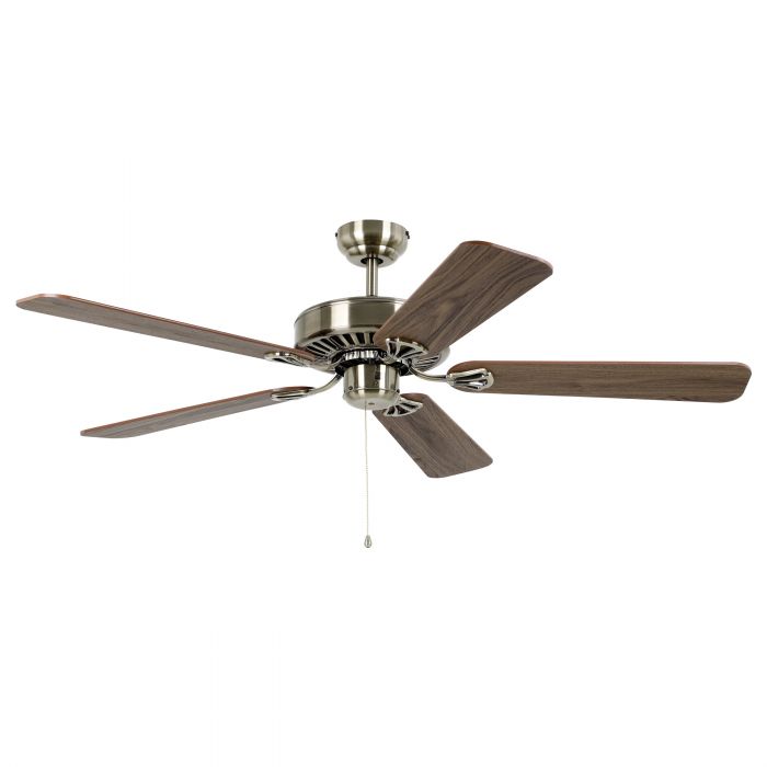 Waikiki 52" Antique Bronze and Walnut AC Ceiling Fan