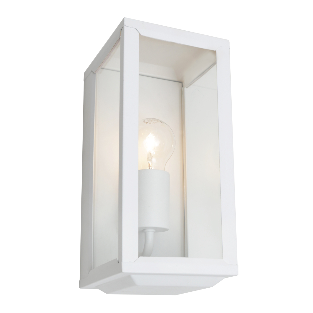 Anglesea White Exterior Box Wall Light