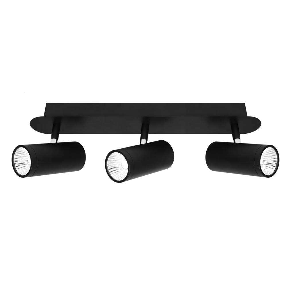 Urban 3 Light Black LED Spotlight