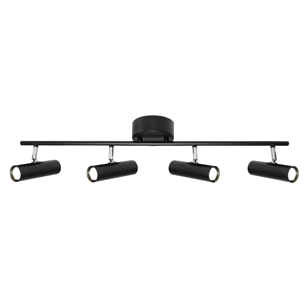 Vector 4 Light Black Spotlight