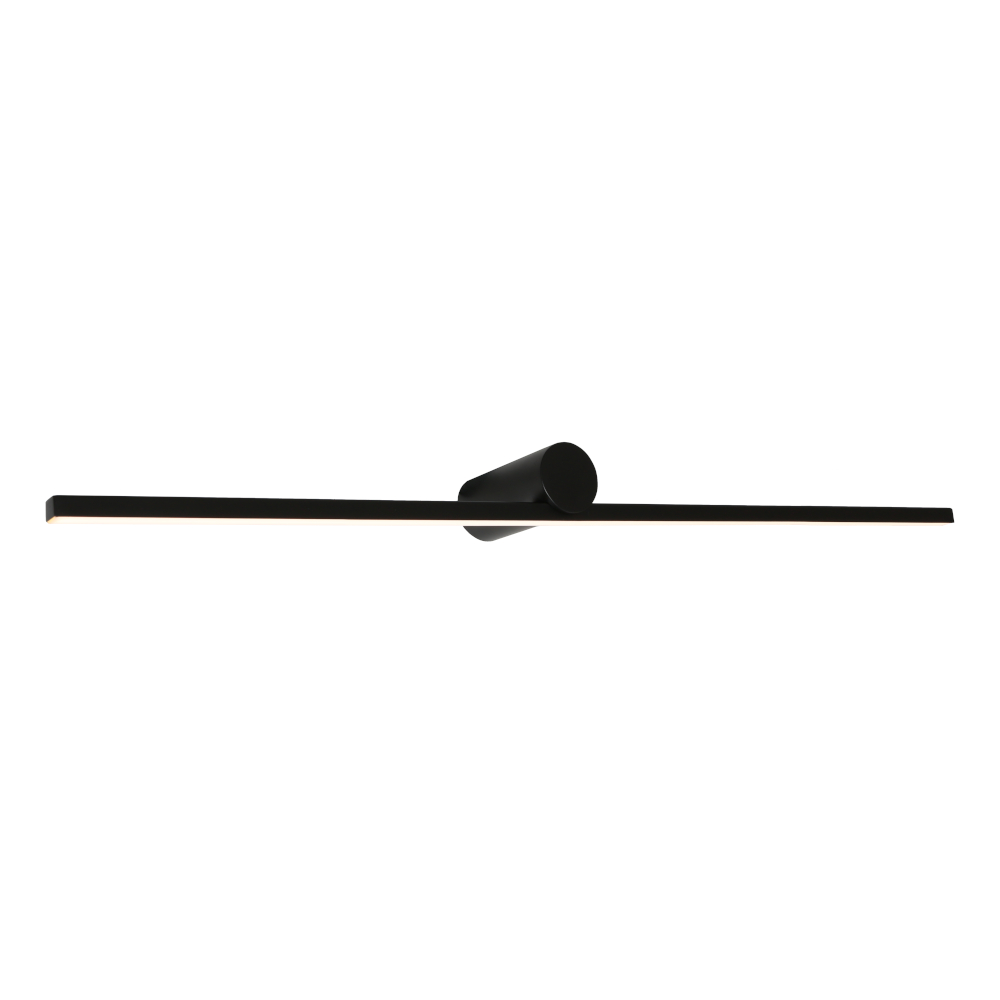 Roka Black LED Vanity Wall Light