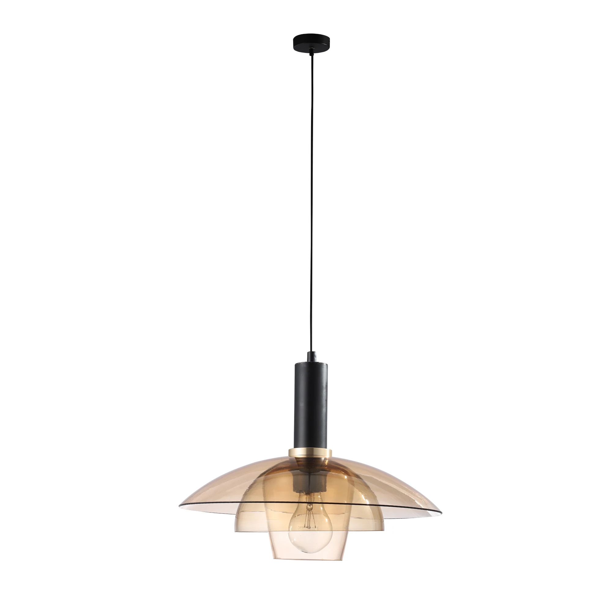 Pabla Amber Glass Pendant Light