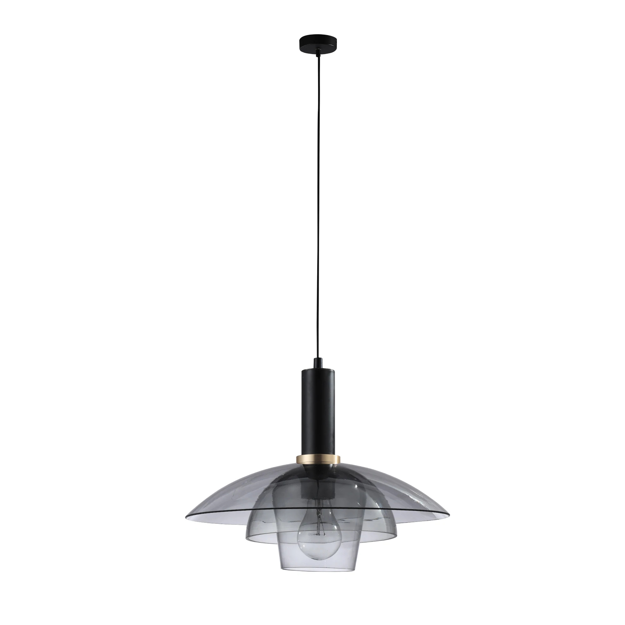 Pabla Smoke Glass Pendant Light