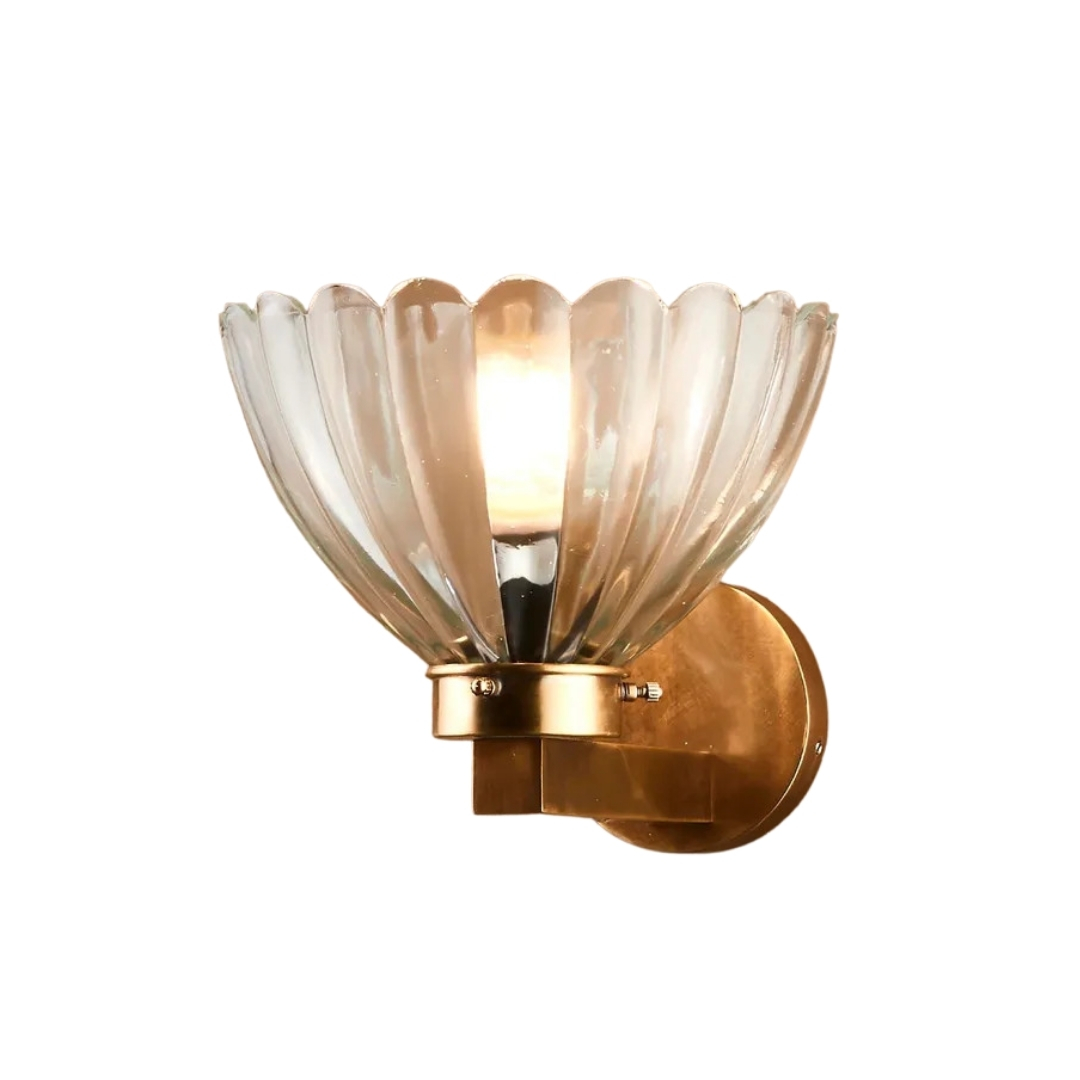 Otis Antique Brass Wall Light